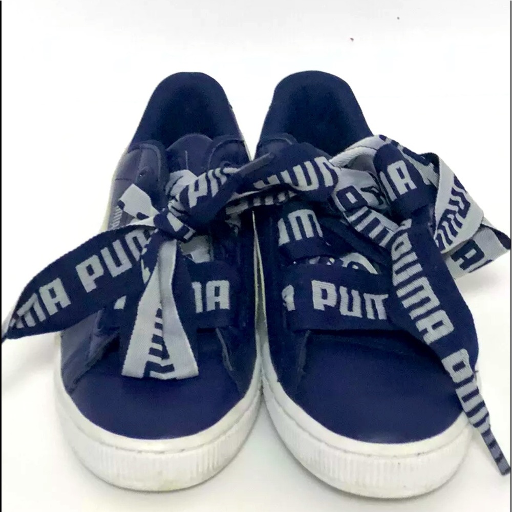Puma Basket Blue/White leather Sz8.5